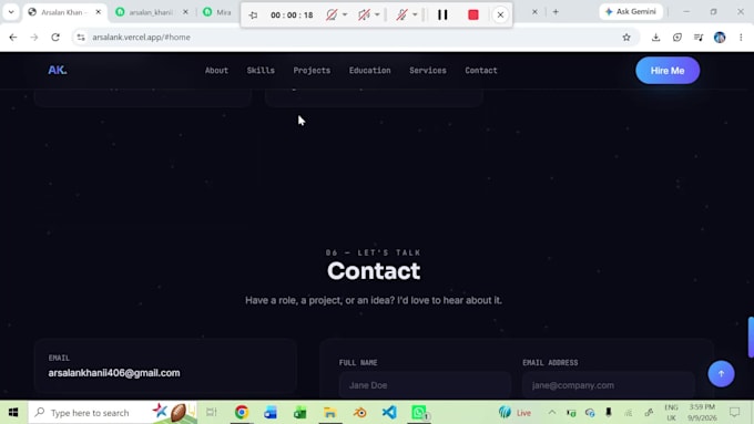design a responsive portfolio website for you using wordpres