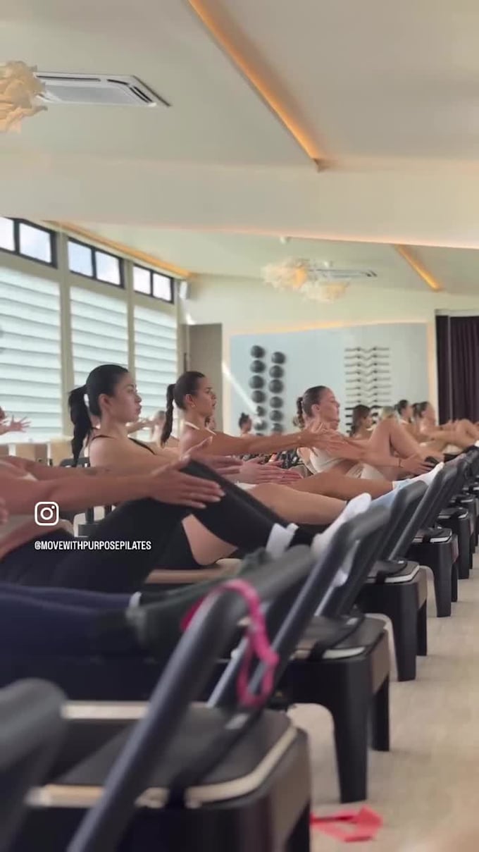 lead pilates at your event, reteareat, or privates in person and online live