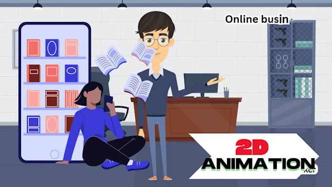 create 2d explainer video for business marketing
