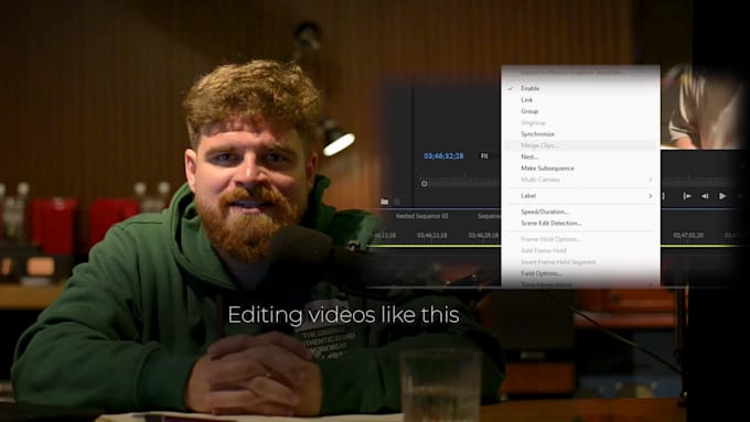 talking head video edit