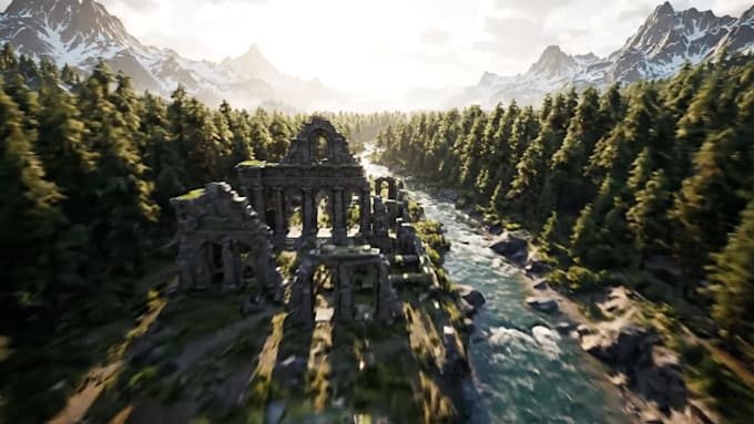 build 3d video game maps 3d level design 3d landscape design 3d game environment