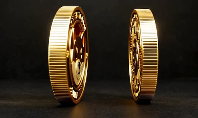 create a realistic 3d crypto coin, meme token and