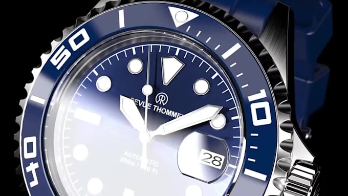 do 3d watch animation, watch design, 3d watch model, watch animation and render
