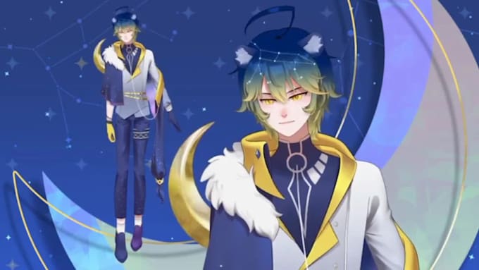 draw and rig live2d vtuber live2d vtuber rigging anime vtuber style live2d model
