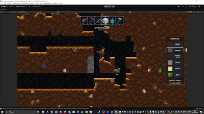 create 2d game, 2d platformer game, 2d retro game, top down game in unity