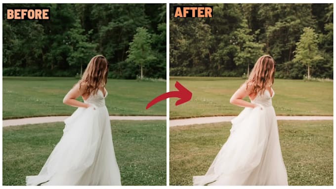 editing wedding photo in lightroom