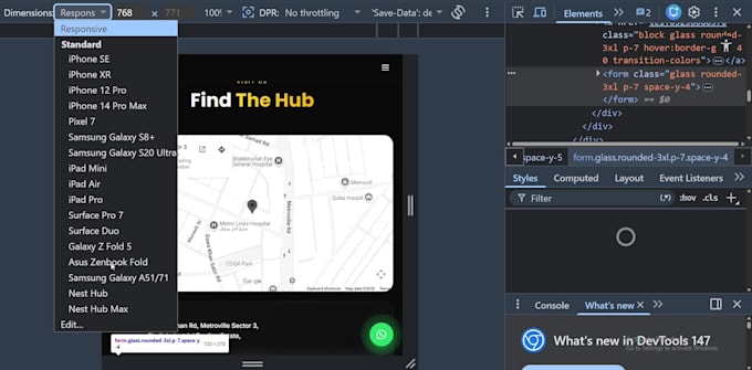 build frontend website using HTML CSS javascript