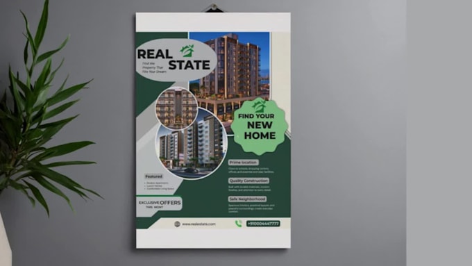 design professional real estate posts and flyers