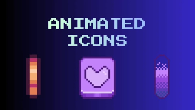 create pixel icon for streaming and game asset