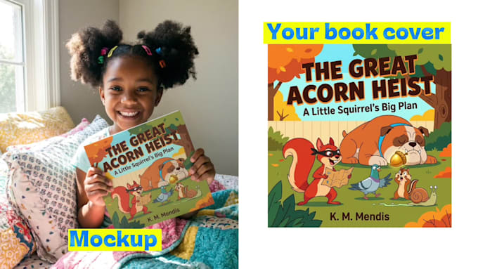 make realistic childrens book mockups for amazon kdp