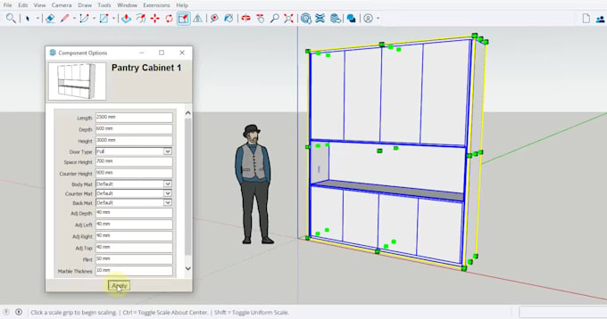 create sketchup dynamic component