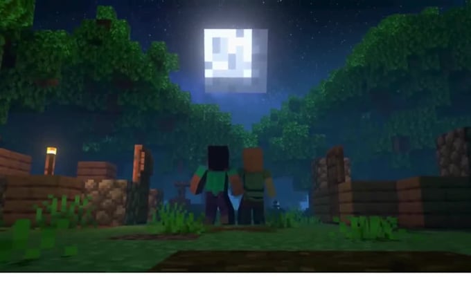 create minecraft animation, animated video, cinematic 3d minecraft video youtube