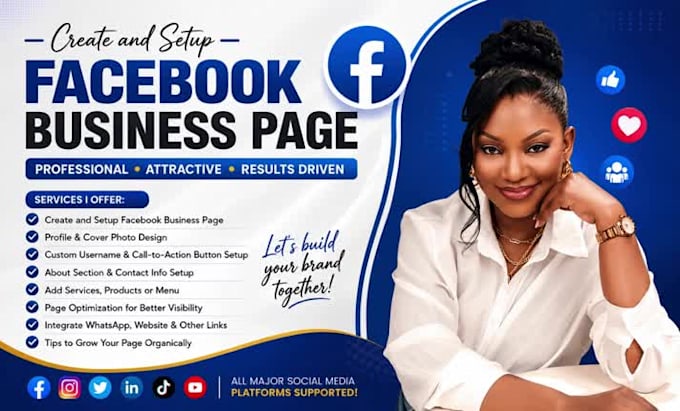 do impressive professional facebook business page setup