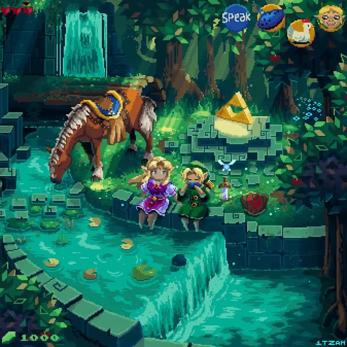 create pixel art backgrounds and illustrations for your game or stream