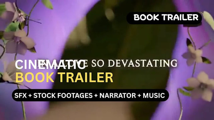 create an engaging cinematic book trailer and promo video