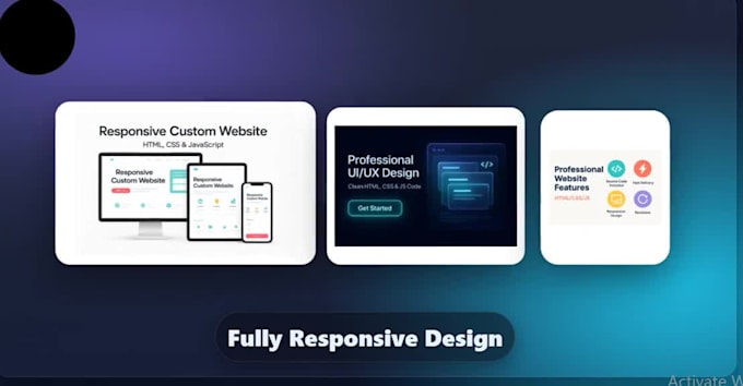 create company website with menu map and social media links