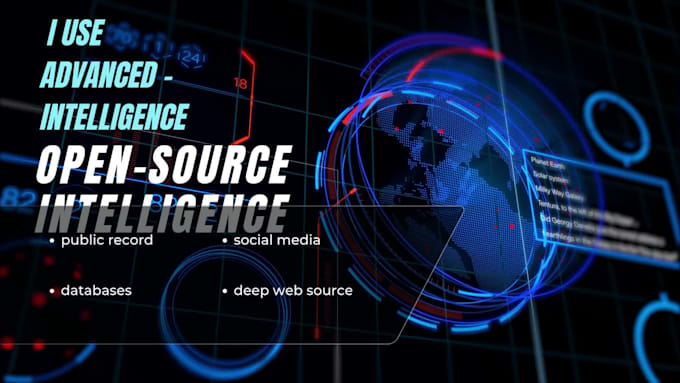 do osint investigation and online background check for you
