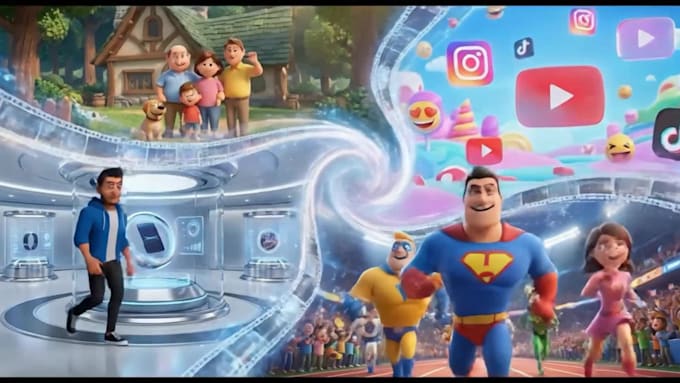do all types of ai video for movie trailer and 3d cartoon video