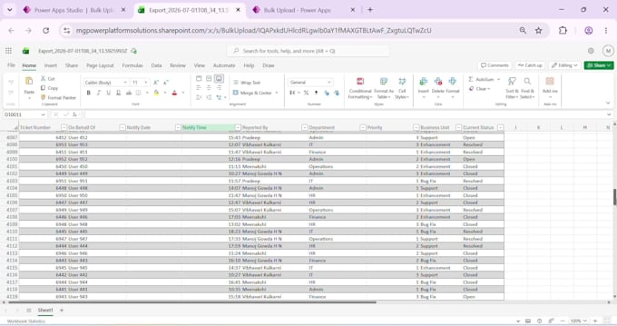 build a high performance power apps export to excel solution