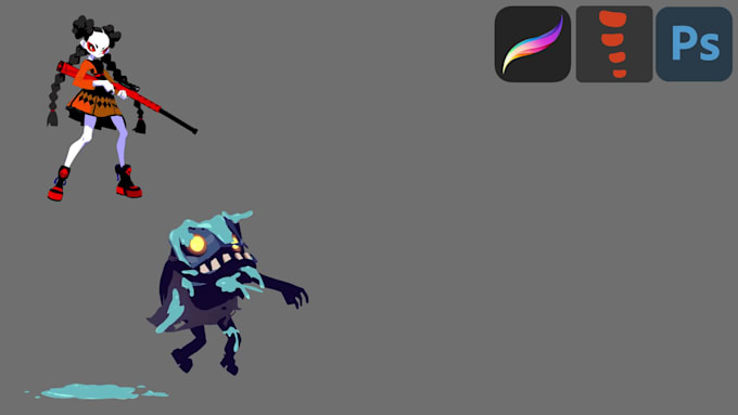 create stylized spine animation and vfx