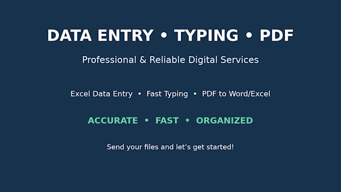 do data entry and typing