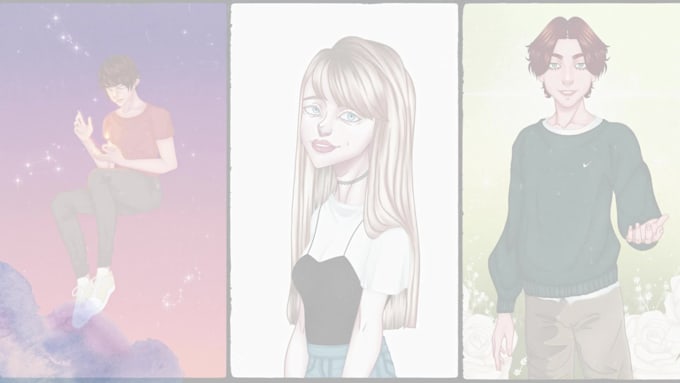 create unique hand drawn custom commissions from your ideas