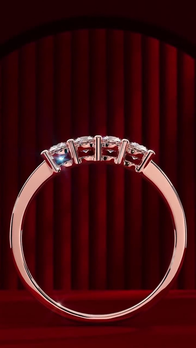 do 3d jewelry product animation, photorealistic commercial video