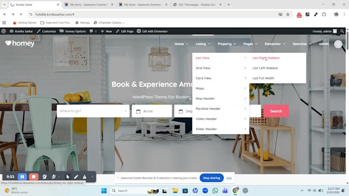 create a professional hotel booking website with online reservation system