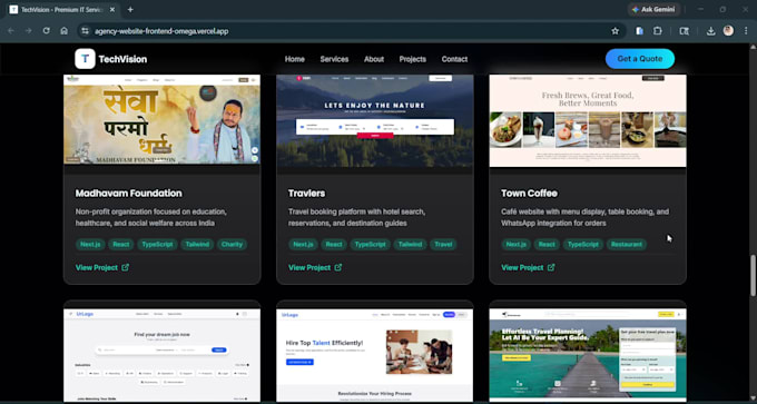 design and develop a premium responsive website using react