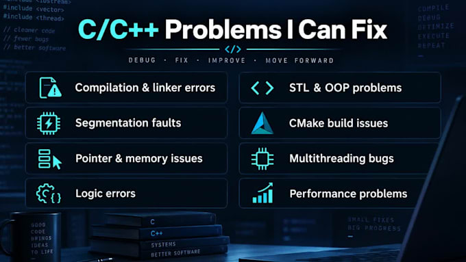 debug and fix your c or cpp program