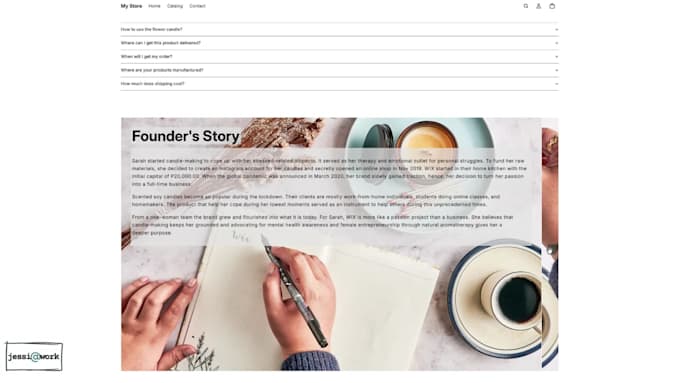 create a custom shopify product page layout and build