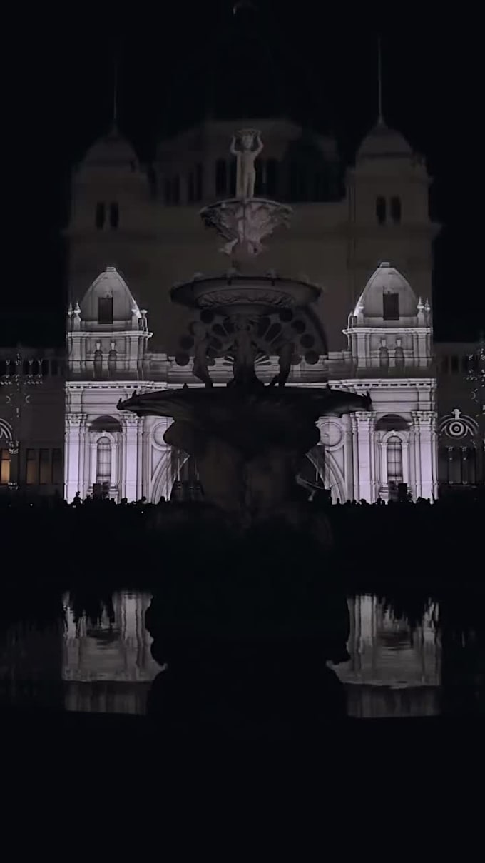 3d projection mapping, building facade, vj loop for stage show concert and event