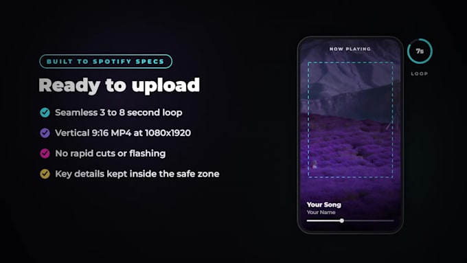 animate your album cover art for spotify canvas animation