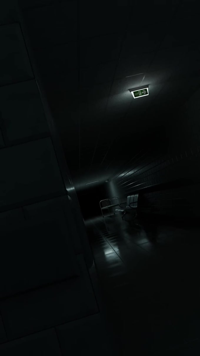 create a dark, realistic 3d environment for you