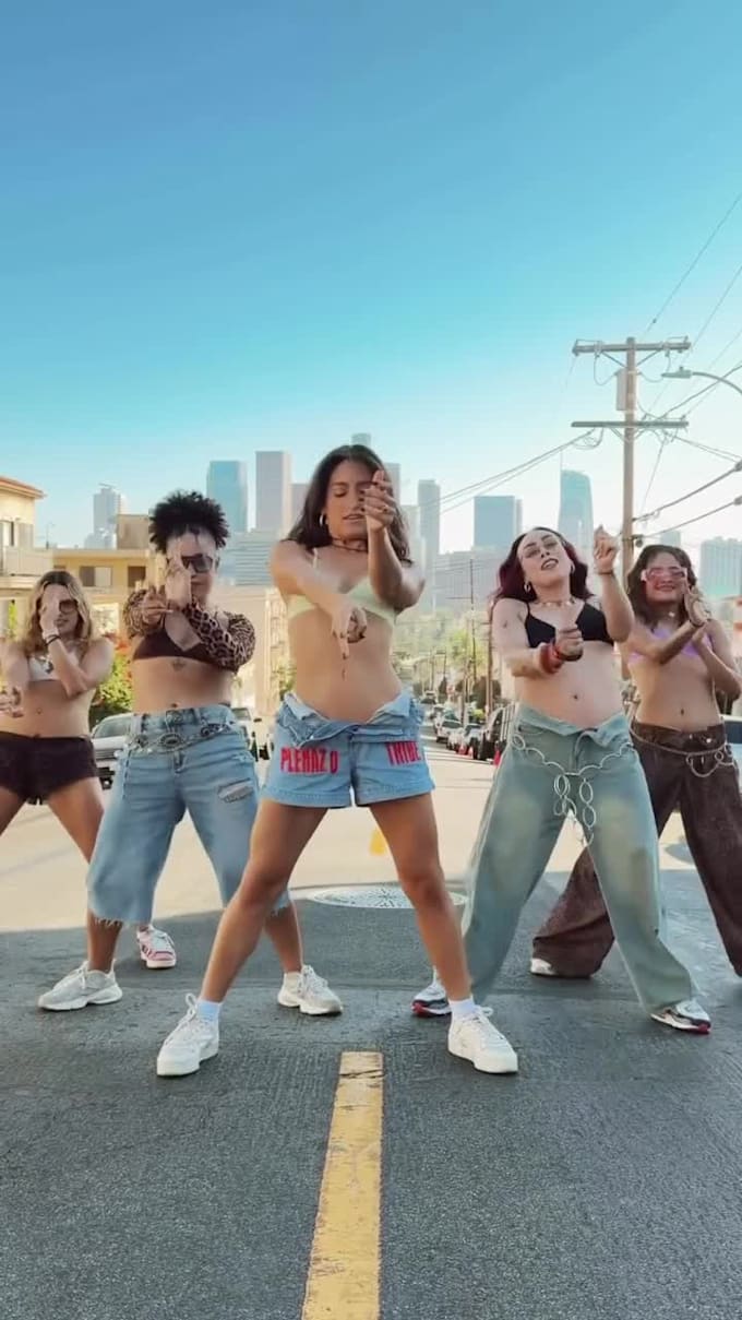 create group dance video on your music