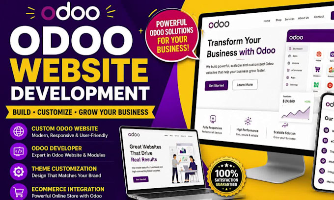 develop odoo website, odoo developer and custom odoo