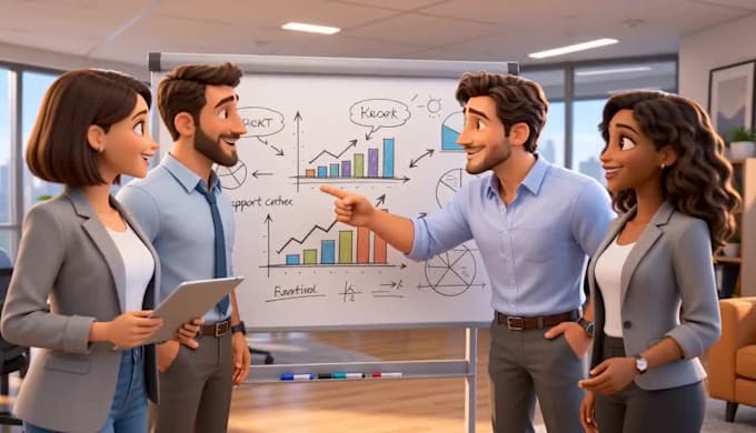 create custom 3d animated business explainer video