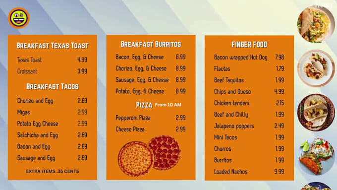 design editable canva menu template for restaurant cafe