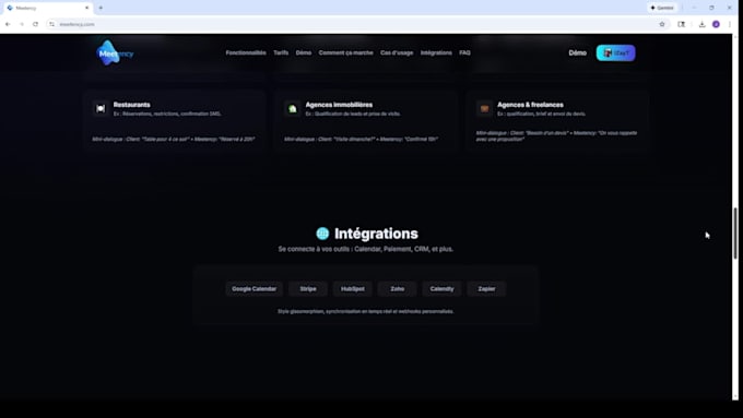 build a nextjs landing page or web application
