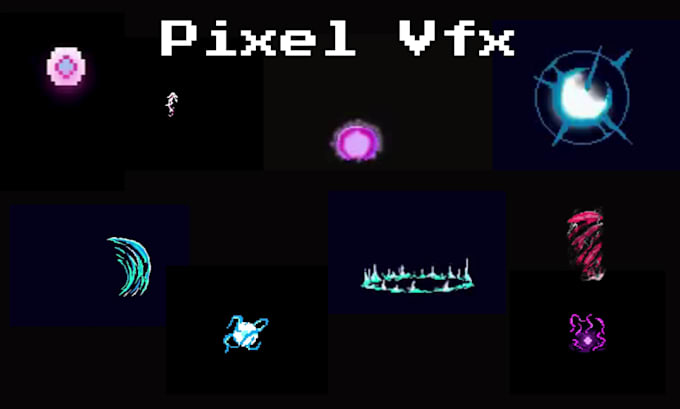 create custom pixel vfx, spell animation, rpg effects, pixel sprite sheet, godot