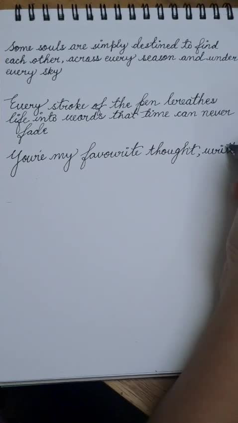 write beautiful handwritten letters , notes or cards