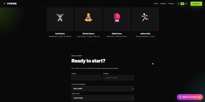 create a responsive website, web app, landing page or saas dashboard