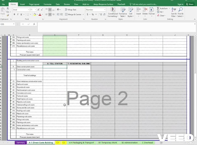 do material takeoff, quantity takeoff and boq in excel