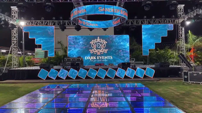 do award and conference stage show led screen visuals led wall motion graphics