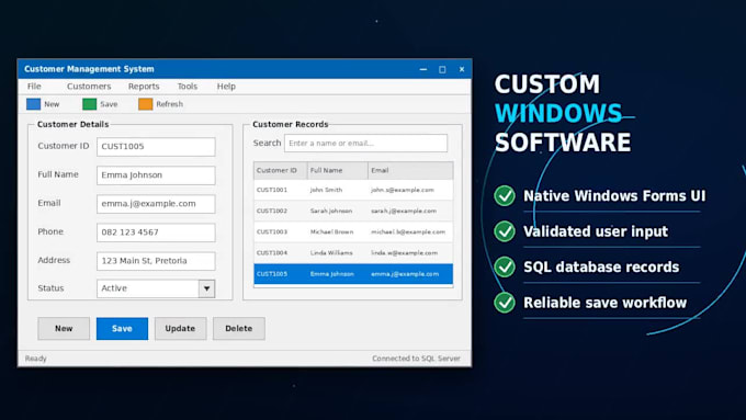 develop or fix a c sharp windows desktop application