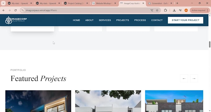 create a responsive 3d website design with modern web development