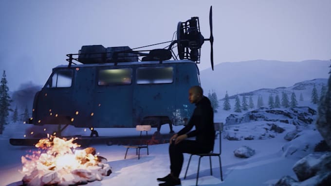create 3d game environment, level design in unreal engine 5