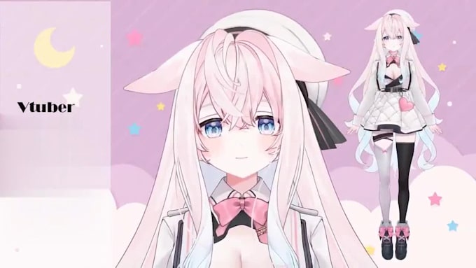design custom live2d vtuber models, rigging, animation and streaming avatars