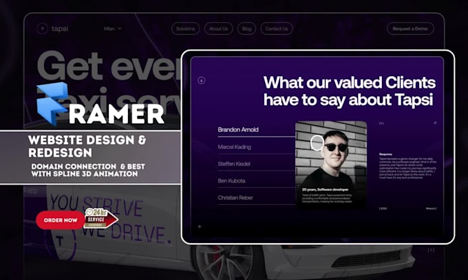 design framer website framer developer framer expert