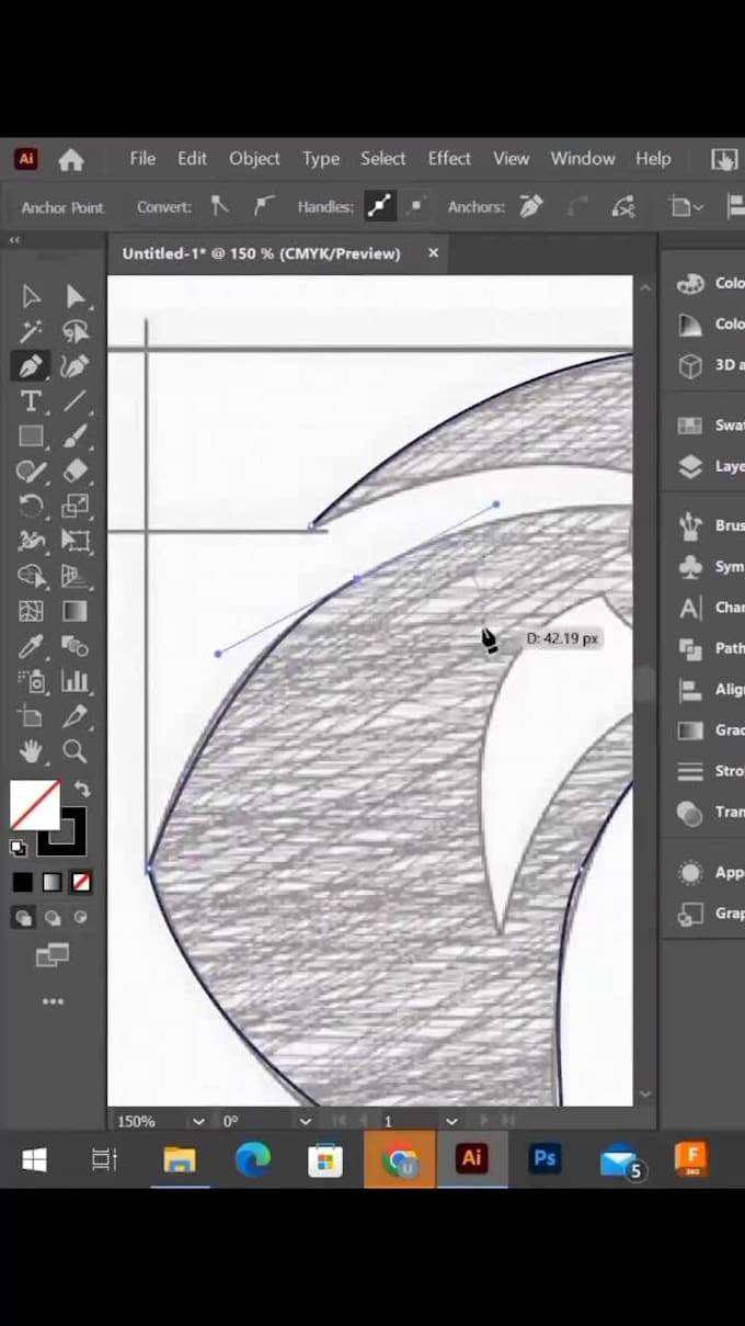 do manual vector tracing, image to vector, logo to vector